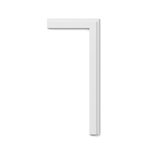 Close-up of a white door-frame corner with layered molding and subtle shadows. (informative)